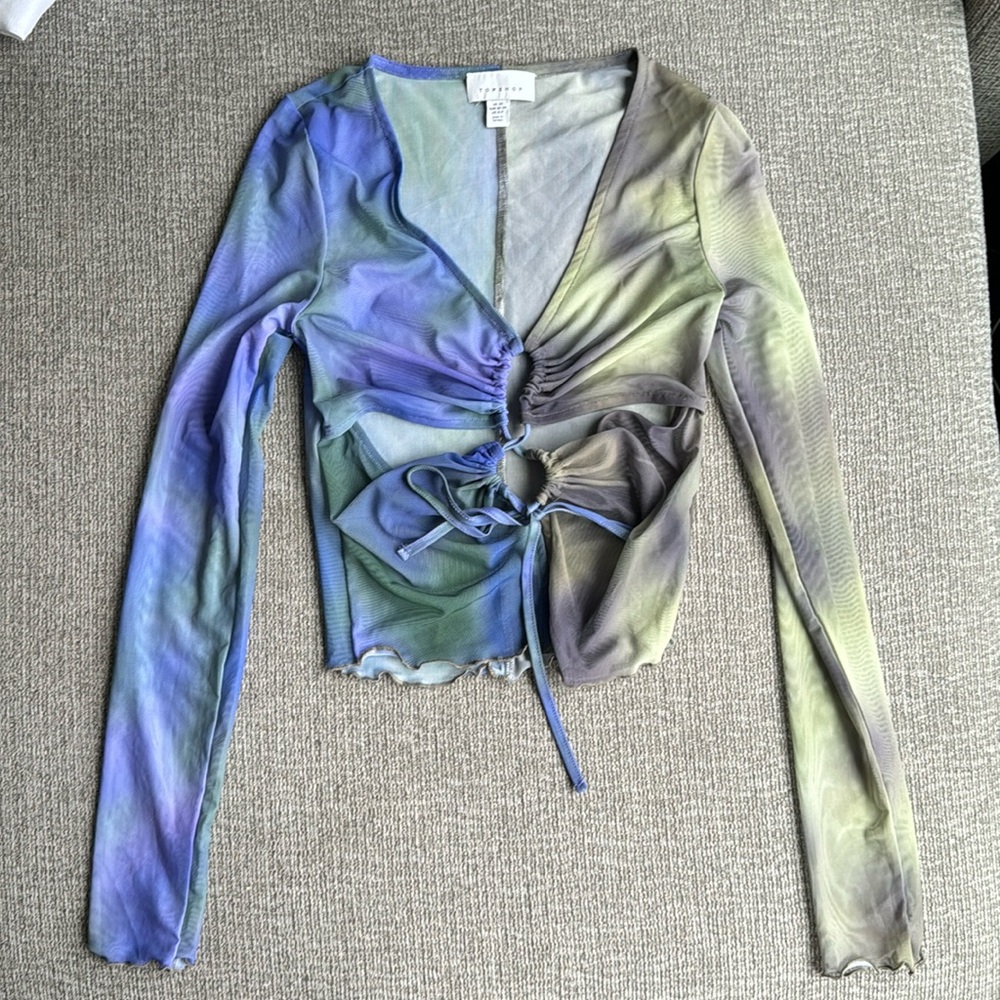 topshop mesh shirt